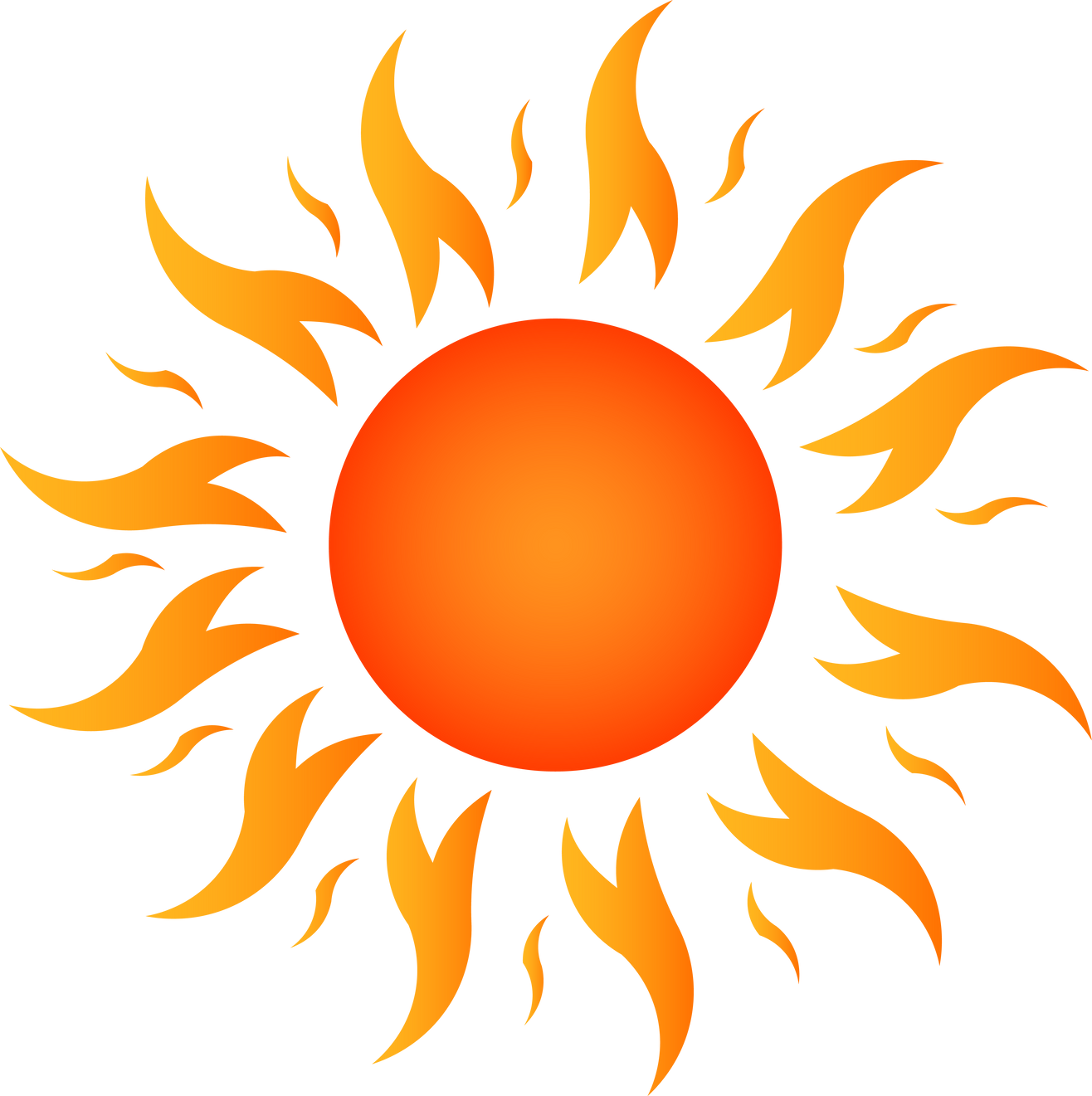 Hot Sun Illustration