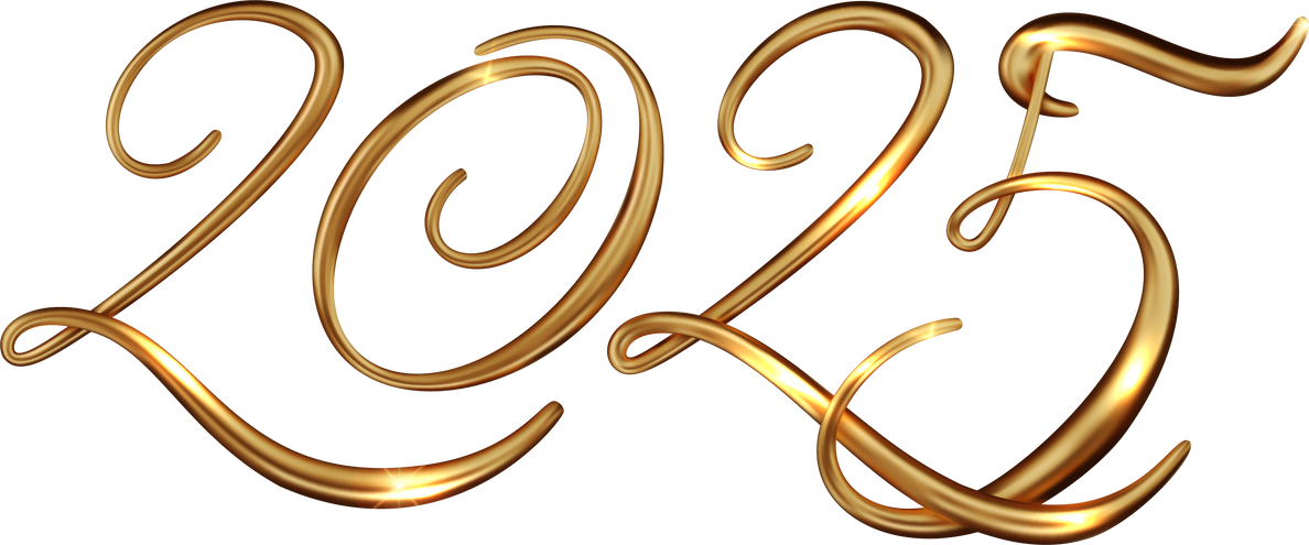 New Year Golden Numbers 2025